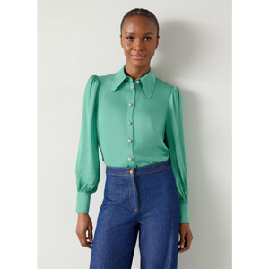 LK Bennett Sonya Satin Crepe Blouse